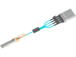 100G QSFP28转4x 25G SFP28 AOC